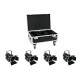 EUROLITE Set 4x LED THA-60PC + Case