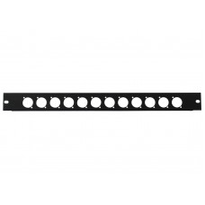 OMNITRONIC Frontplatte Z-19 12 x XLR (D-Typ) 1HE