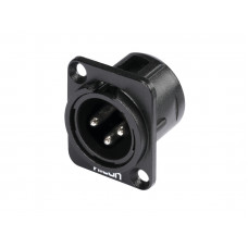 HICON XLR Einbaustecker 3pol HI-X3DM-M