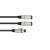 OMNITRONIC Adapterkabel XLR(F)/2xXLR(M) 1m sw
