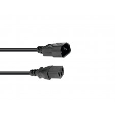 OMNITRONIC Kaltgeräte Verlängerung 3x0,75 0,6m sw