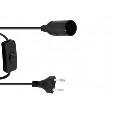 EUROLITE E-14 Fassung Netzkabel Stecker Schalter