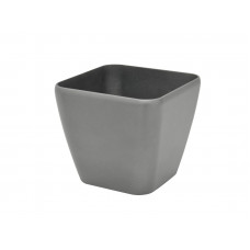 EUROPALMS Dekotopf LUNA-33, eckig, silber