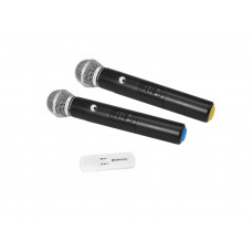 OMNITRONIC UWM-2HH USB Funkmikrofon-Set mit zwei Handmikrofonen
