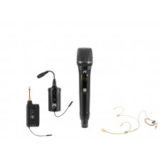 OMNITRONIC Set FAS TWO + Dyn. Funkmikrofon + BP + Headset 660-690MHz
