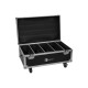 ROADINGER Flightcase 4x LED CLS-18 QCL RGB/WW mit Rollen