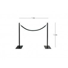 Wentex Pipes & Drapes SET Crowd Control 120 schwarz