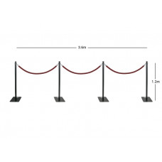 Wentex Pipes & Drapes SET Crowd Control 360 rot