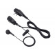 Icom HM-166LA Mini Headset, schwarz
