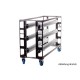 Admiral Ballet Floor Cart Transportwagen, 230cm, 6x Aufnahmerolle