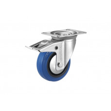 E-Wentex Pipes & Drapes Trolley Swivel Wheel, blau,Ø100mm