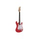 DIMAVERY J-400 E-Gitarre ST  rot, 3/4