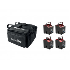 EUROLITE Set 4x AKKU UP-4 QCL Spot QuickDMX MK2 + Soft-Bag