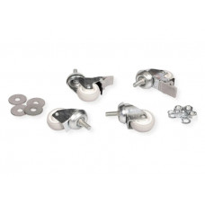 Roline Lenkrollen für Wandgehäuse, 4er SET, grau