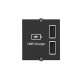 Bachmann USB A/A 15W Doppelcharger Modul, schwarz