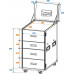 ROADINGER WDS-1 Universal-Schubladen-Case mit Rollen