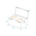 ROADINGER Flightcase 2x LED PLL-360