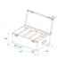ROADINGER Flightcase 4x LED CLS-18 QCL RGB/WW mit Rollen