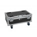 ROADINGER Flightcase 6x AKKU UP-4 QCL Spot QuickDMX MK2 mit Ladefunktion und Rollen