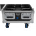 ROADINGER Flightcase 6x AKKU UP-4 QCL Spot QuickDMX MK2 mit Ladefunktion und Rollen