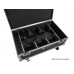 ROADINGER Flightcase 6x AKKU UP-4 QCL Spot QuickDMX MK2 mit Ladefunktion und Rollen