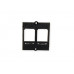 Bachmann Custom Modul Rahmen, schwarz, 2x Keystone schwarz